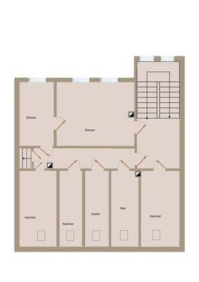 Grundriss-Skizze Dachgeschoss