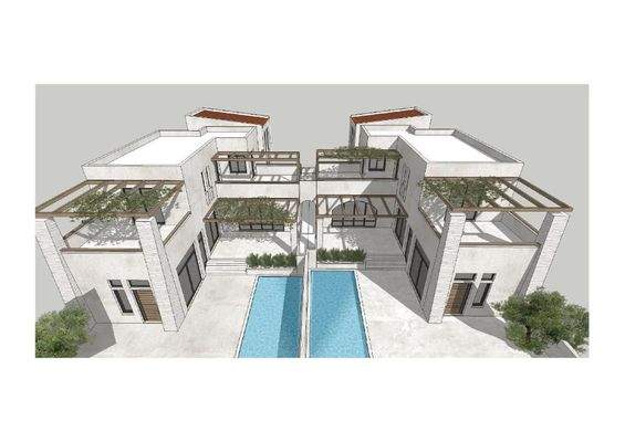 Kreta - Grundstück mit Baugenehmigung für 2 Residenzen in zweiter Linie vom Strand von Maleme zu verkaufen