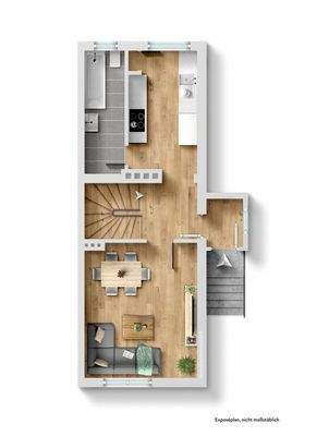 Erdgeschoss MÖBILIERT