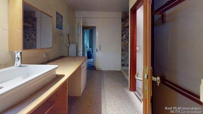 Badezimmer mit Sauna