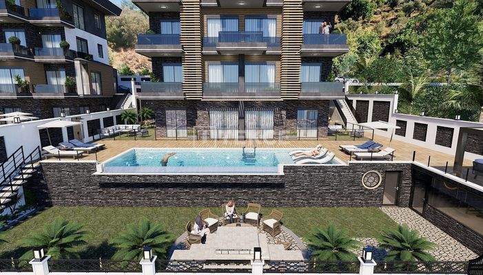 Apartments with Panoramic Sea View in Alanya Cikcilli
