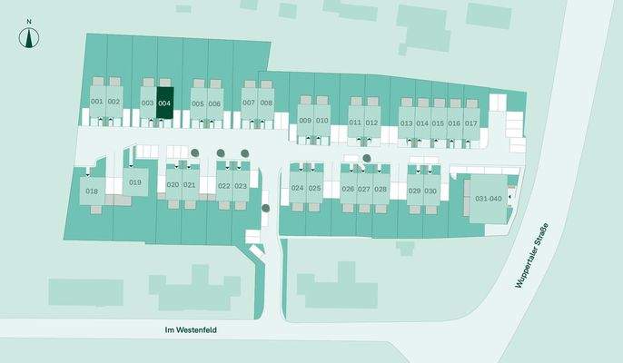 Lage des Doppelhauses im Quartier