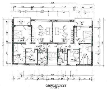 Grundriss 1. und 2. OG