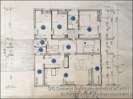 Grundriss der Wohnung 
