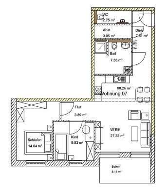 Grundriss Wohnung 07