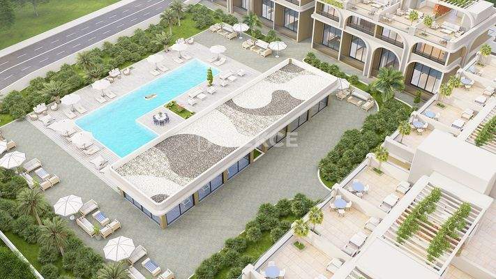 Apartments with Communal Swimming Pool in Bahçeli Girne