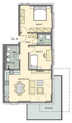 Wohnung 24 Grundriss