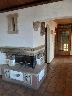 Heizkamin im Wohnzimmer