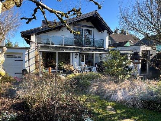 Rückansicht vom Garten