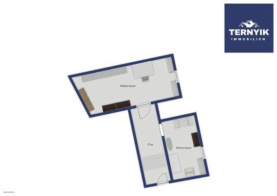 Exposéplan (nicht maßstäblich) Kellergeschoss