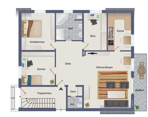 Grundriss Obergeschoss