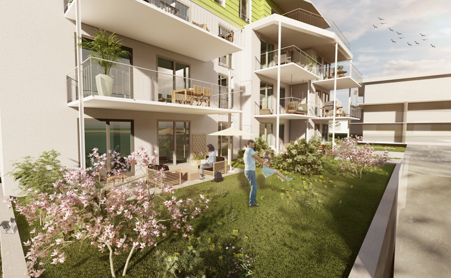 NEUBAUPROJEKT - Visualisierung Privatgärten