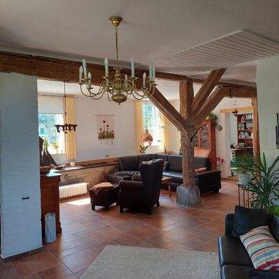 Blick zum Wohnbereich