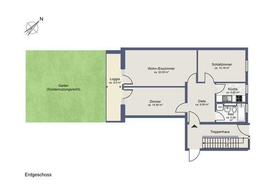 Grundriss Whg. Nr. 25