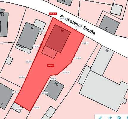 Grundstück 896m²