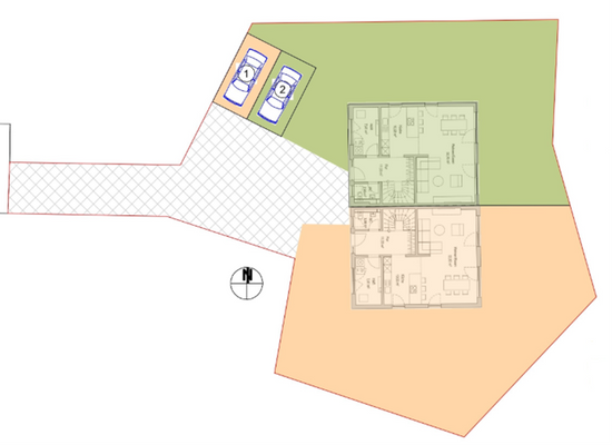 LAGEPLAN HAUS NORD - HAUS SÜD