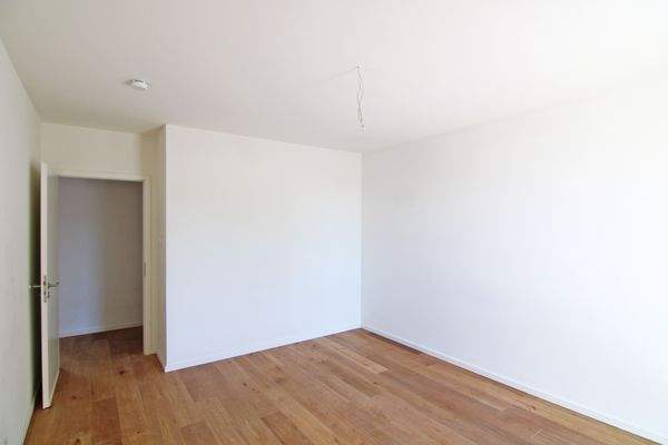 Blick in das erste Schlafzimmer