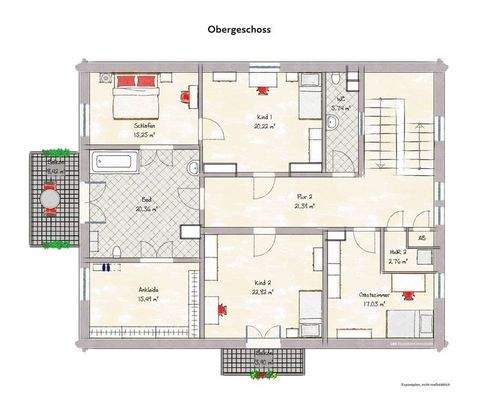 Grundriss Obergeschoss