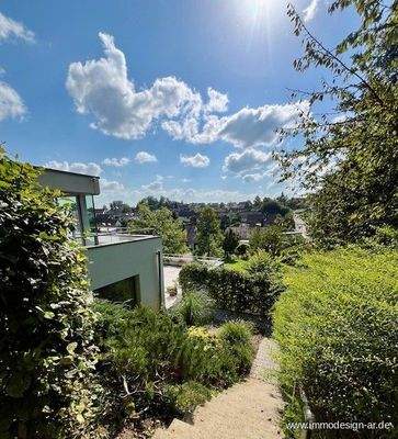 Blick vom Biergarten EG