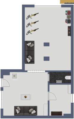 Grundriss Bestand Erdgeschoss Laden Altstadt