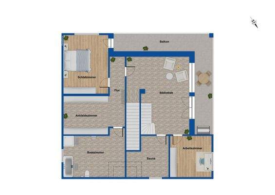 Grundriss Obergeschoss