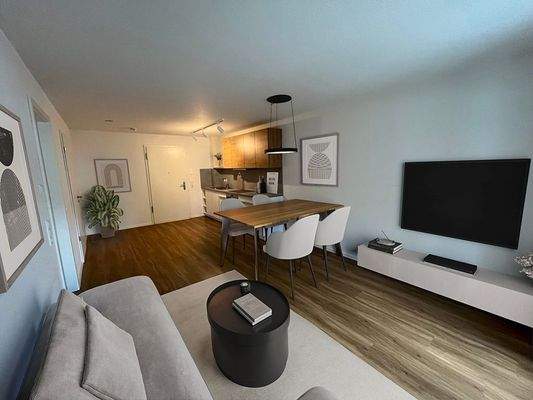 Wohnzimmer & Küche 1