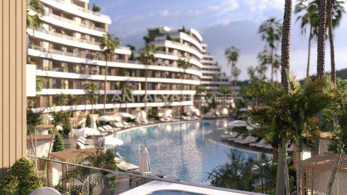 Flats in a Low-Rise Project with Pool in Altıntaş