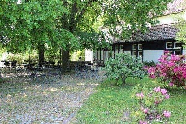 Blick zum Biergarten