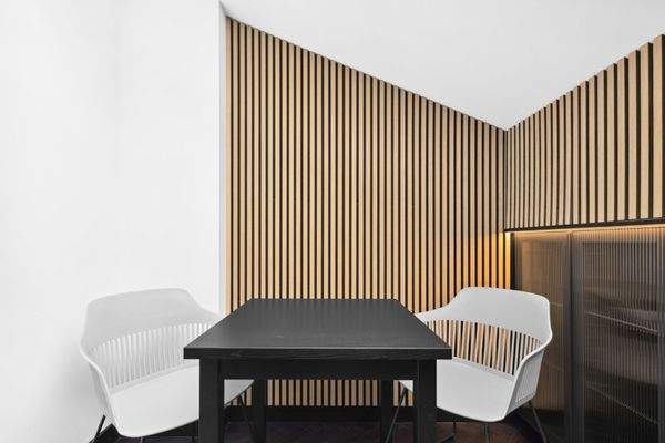 Küche mit Sitzmöglichkeit