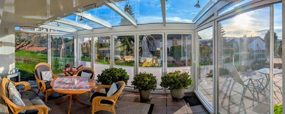 Wintergarten - Zu drei Seiten öffnungsfähig und beheizbar