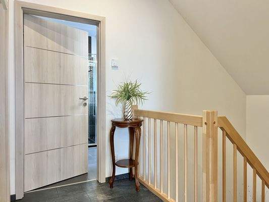 Der Flur im Dachgeschoss