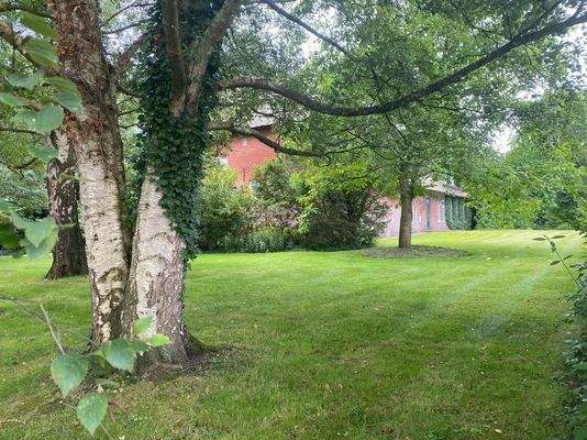 Seitenansicht des Hauses