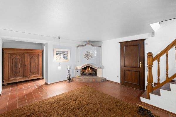 Kaminzimmer im Keller