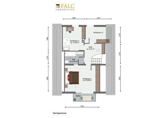 Grundriss Dachgeschoss