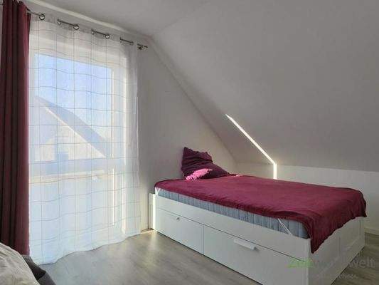 Blick ins kleine Schlafzimmer