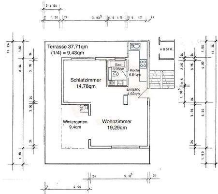 2-Zi-Penthouse, Grundriss