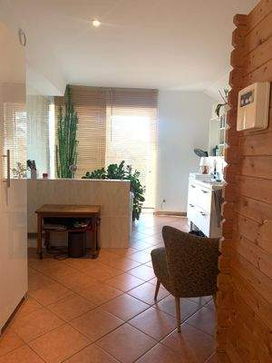 Großes Bad mit Sauna, Badewanne, Toilette, Dusche