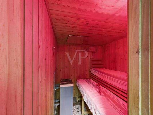Sauna im Kellergeschoss
