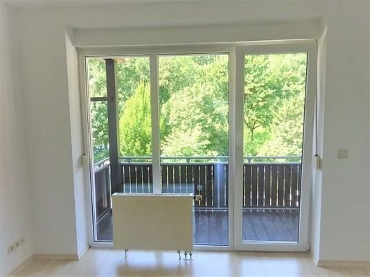 Balkon mit unverbauten Blick