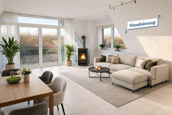 Wohnzimmer visualisiert