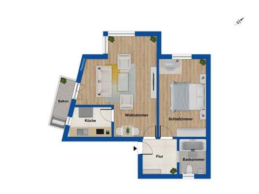 Grundriss 1. Obergeschoss