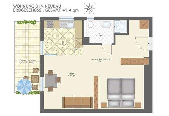 GRUNDRISS WOHNUNG 3 EG!