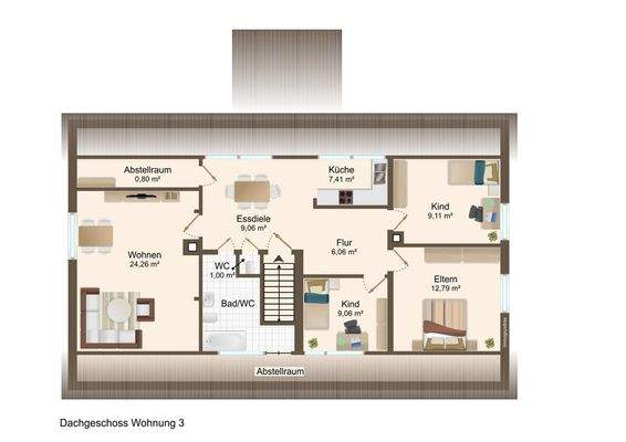 Drei.F. - Dachgeschoss Whg 3