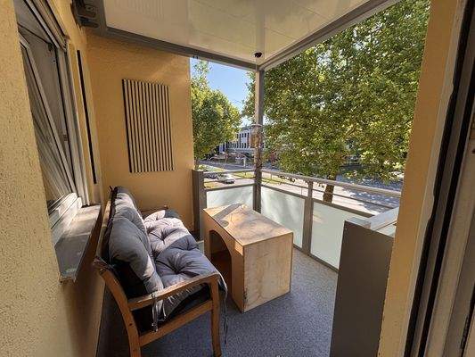 sonniger Balkon