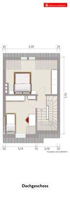 Exposeplan Dachgeschoss