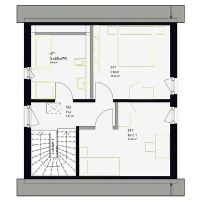 Grundriss Dachgeschoss