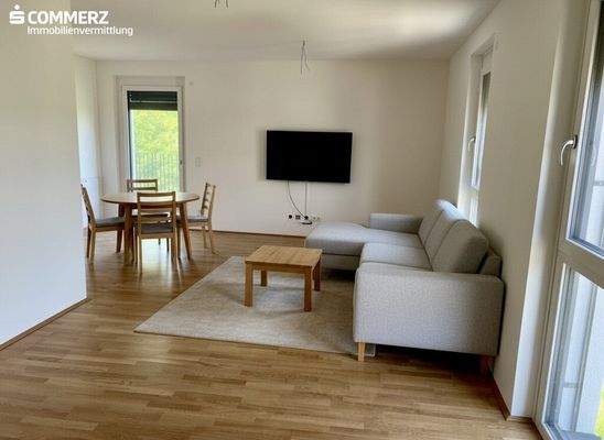 Beispiel-Einrichtung Wohnküche (KI-generiert)