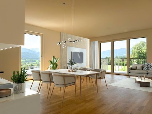 Wohnen/Küche virtual staging