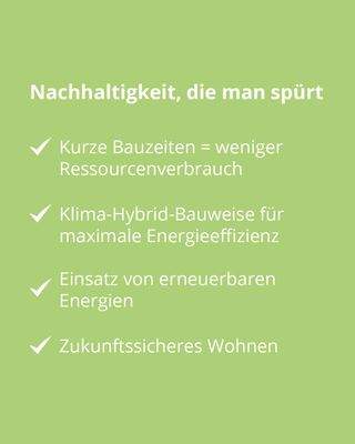 kurze Bauzeiten