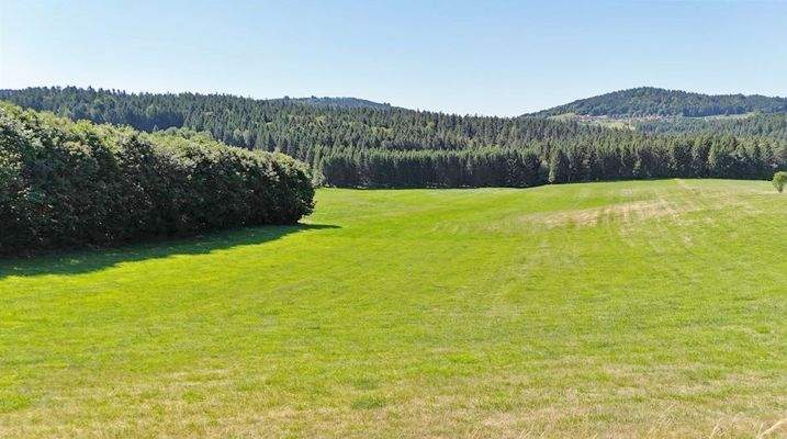 Blick auf das Grundstück